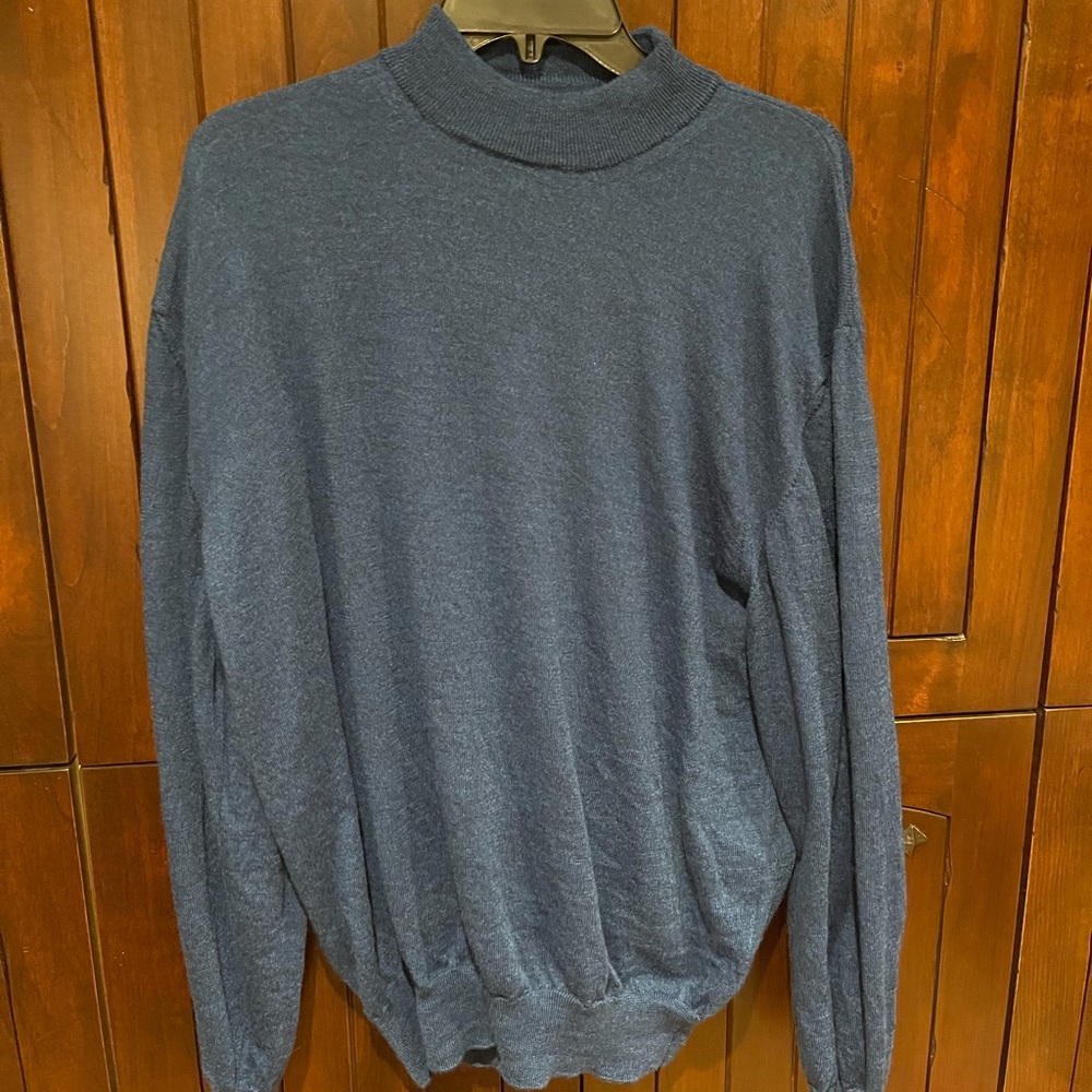Made in Italy wool half turtleneck sweater